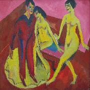 Ernst Ludwig Kirchner Dance School, Germany oil painting artist